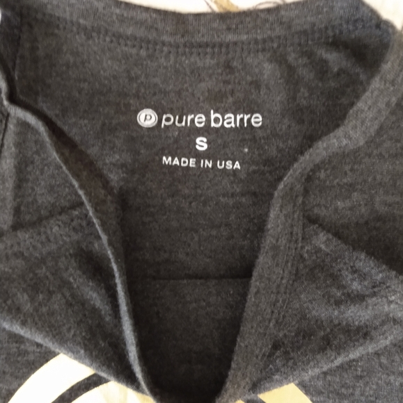 Pure Barre tank top, grey and gold, Small - Picture 2 of 4